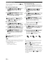 Preview for 68 page of Yamaha 6160 - HTR AV Receiver Owner'S Manual