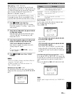 Preview for 99 page of Yamaha 6160 - HTR AV Receiver Owner'S Manual