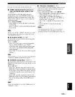 Preview for 113 page of Yamaha 6160 - HTR AV Receiver Owner'S Manual