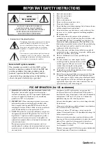 Preview for 3 page of Yamaha 6240 - HTR AV Receiver Owner'S Manual