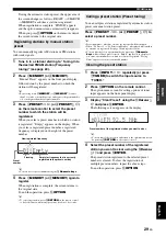 Preview for 33 page of Yamaha 6240 - HTR AV Receiver Owner'S Manual