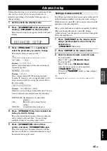 Preview for 49 page of Yamaha 6240 - HTR AV Receiver Owner'S Manual