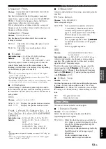 Preview for 57 page of Yamaha 6260 - HTR AV Receiver Owner'S Manual