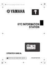 Yamaha 6YC INFORMATION STATION Operation Manual preview