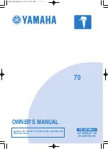 Preview for 1 page of Yamaha 70 Owner'S Manual