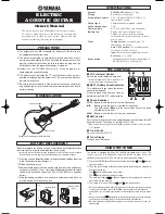 Yamaha 730 Owner'S Manual preview
