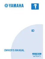 Yamaha 8D Owner'S Manual preview