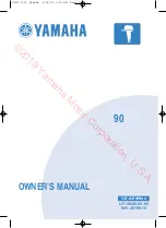 Предварительный просмотр 1 страницы Yamaha 90 Owner'S Manual