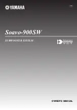 Yamaha 900SW Owner'S Manual preview