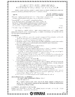 Предварительный просмотр 39 страницы Yamaha A-52100 Owner'S Manual