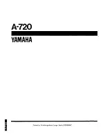 Предварительный просмотр 20 страницы Yamaha A-720 Service Manual