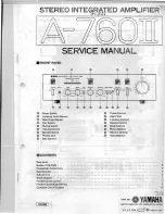 Yamaha A-760II Service Manual предпросмотр