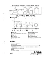 Предварительный просмотр 1 страницы Yamaha A-960 Service Manual