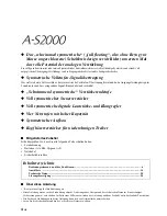 Preview for 52 page of Yamaha A-S2000 - Amplifier Owner'S Manual