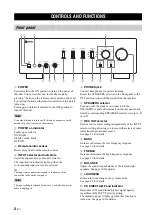 Предварительный просмотр 4 страницы Yamaha A-S700 BL Owner'S Manual