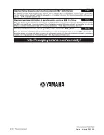 Предварительный просмотр 66 страницы Yamaha A-S801 Owner'S Manual