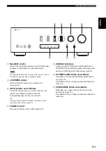Предварительный просмотр 7 страницы Yamaha A-S801SL Owner'S Manual