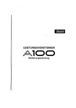 Предварительный просмотр 23 страницы Yamaha A100 Operation Manual