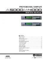 Предварительный просмотр 1 страницы Yamaha A5000 Editor Service Manual