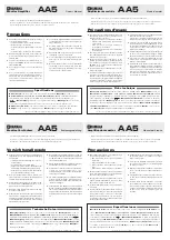 Yamaha AA5 Owner'S Manual preview