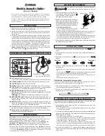 Yamaha AC3M Owner'S Manual preview