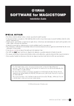 Preview for 1 page of Yamaha Acoustic Installation Manual