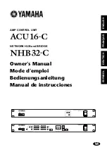 Yamaha ACU16-C Owner'S Manual preview