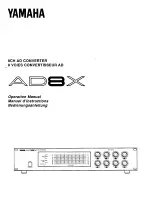 Yamaha AD8X Operation Manual preview