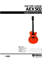 Preview for 1 page of Yamaha AEX502 Service Manual