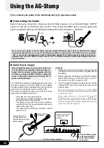 Preview for 12 page of Yamaha AG-Stomp Owner'S Manual