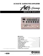 Yamaha AG-Stomp Service Manual предпросмотр