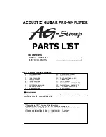 Preview for 34 page of Yamaha AG-Stomp Service Manual