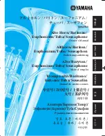 Yamaha Alto Horn, Baritone, Euphonium Owner'S Manual предпросмотр