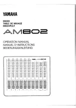 Yamaha AM802 Operation Manual предпросмотр