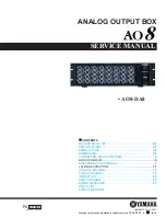 Yamaha AO8 Service Manual preview