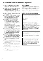 Предварительный просмотр 4 страницы Yamaha AP-U70 Operation Manual