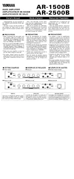 Предварительный просмотр 1 страницы Yamaha AR-1500B Owner'S Manual