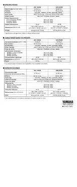 Предварительный просмотр 4 страницы Yamaha AR-1500B Owner'S Manual