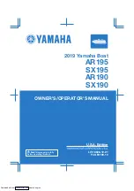 Предварительный просмотр 1 страницы Yamaha AR195 2019 Owner'S/Operator'S Manual