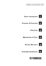 Preview for 5 page of Yamaha AR210 Owner'S/Operator'S Manual