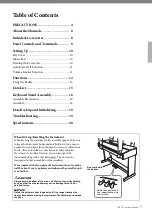 Предварительный просмотр 7 страницы Yamaha Arius YDP-105 Owner'S Manual