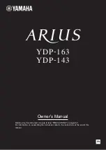 Предварительный просмотр 1 страницы Yamaha ARIUS YDP-143 Owner'S Manual