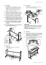 Предварительный просмотр 31 страницы Yamaha ARIUS YDP-143 Owner'S Manual