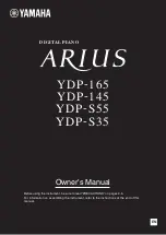 Предварительный просмотр 1 страницы Yamaha ARIUS YDP-145 Owner'S Manual