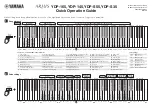 Yamaha ARIUS YDP-165 Quick Operation Manual preview