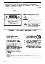 Предварительный просмотр 4 страницы Yamaha Arius YDP-184 Owner'S Manual