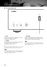 Предварительный просмотр 8 страницы Yamaha AS1000 - Amplifier Owner'S Manual