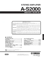 Yamaha AS2000BL Service Manual предпросмотр