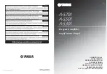 Yamaha AS501BL Owner'S Manual предпросмотр