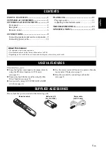 Preview for 3 page of Yamaha AS501BL Owner'S Manual